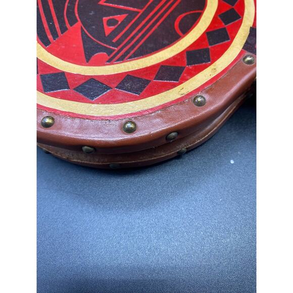 Primitive American Folk Art Aztec Tribal Indian Fireplace bellows Mexican ? - Picture 5 of 8
